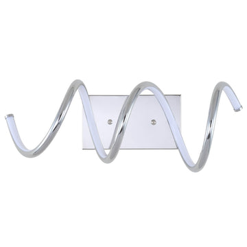Scribble 7" Modern Metal Integrated LED Vanity Light Sconce - JONATHAN Y